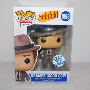 Exclusive Funko Pop Television Seinfeld 1093 Kramer Good Cop Vinyl Figure